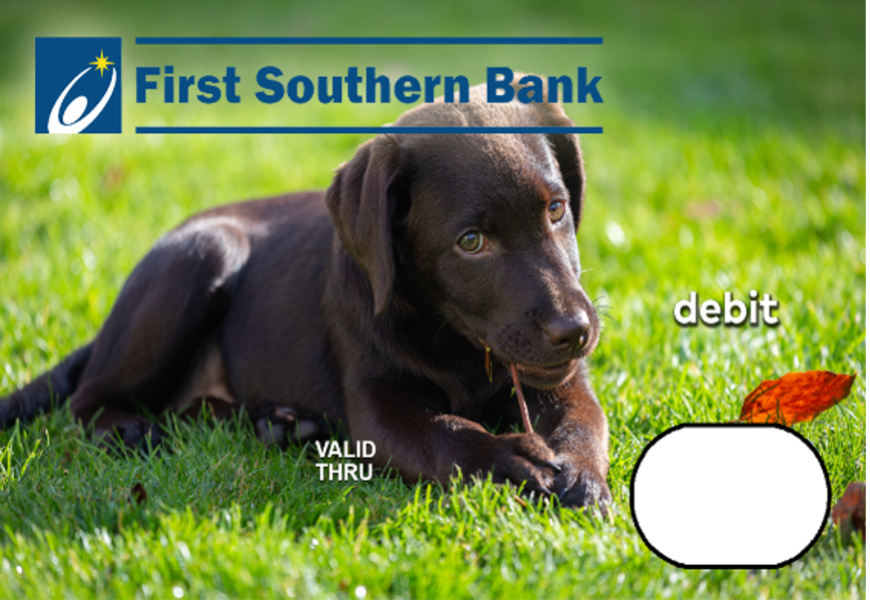 personalized debit card dog
